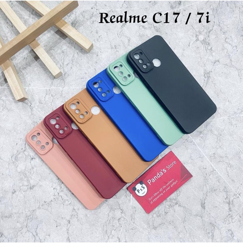 Softcase Pro Camera Realme C17 / 7i Candy Case Full Color 3D Silikon TPU