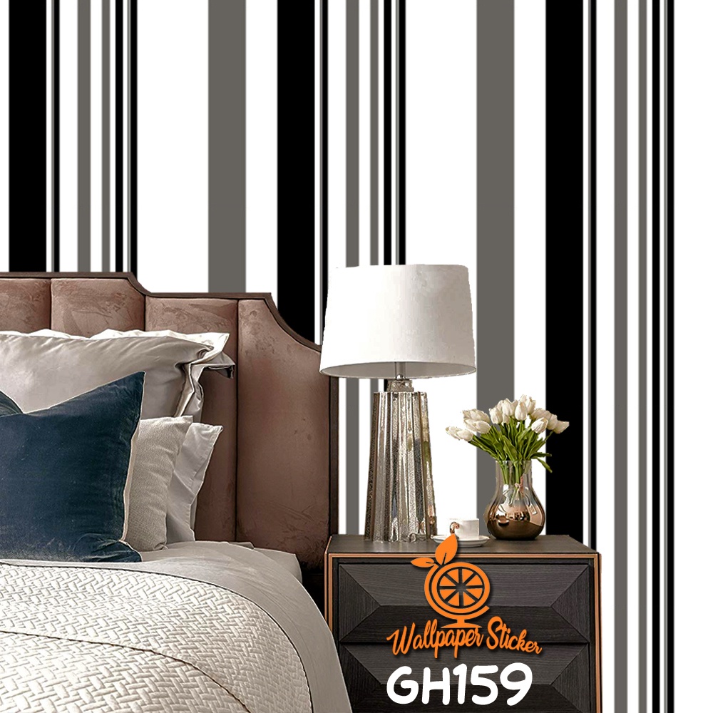 Wallpaper Dinding Kamar Tidur  Aesthetic Dekorasi Rumah Ukuran 45CM X 8meter
