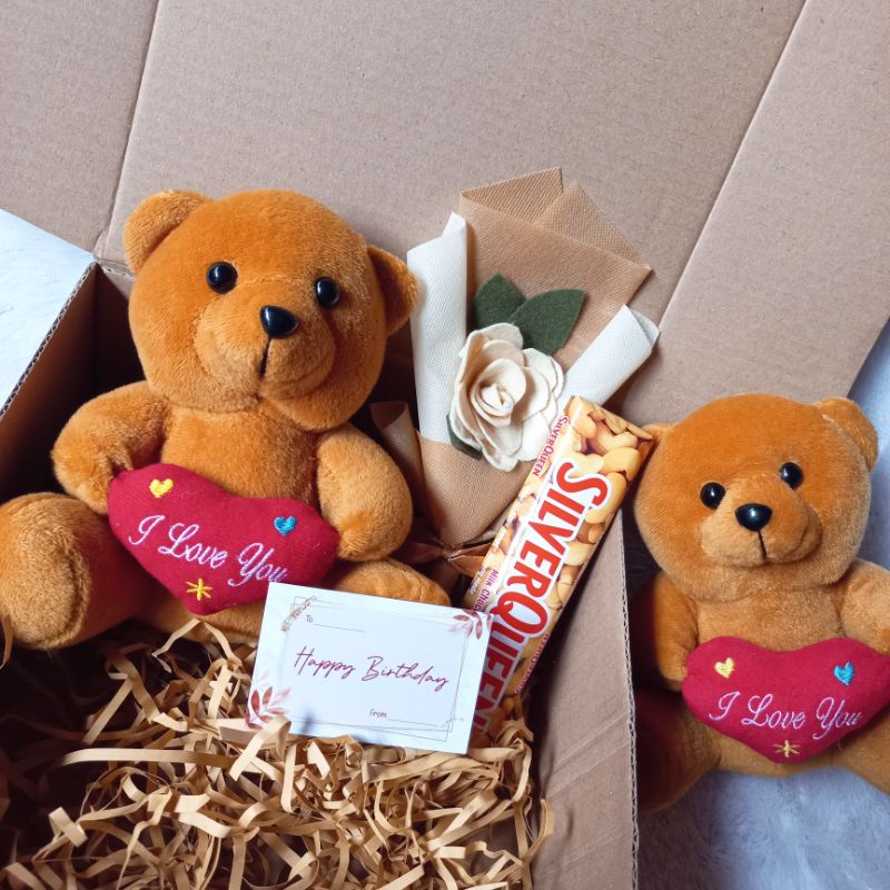 Hampers boneka teddy bear /kado ulang tahun/Hampers Ultah