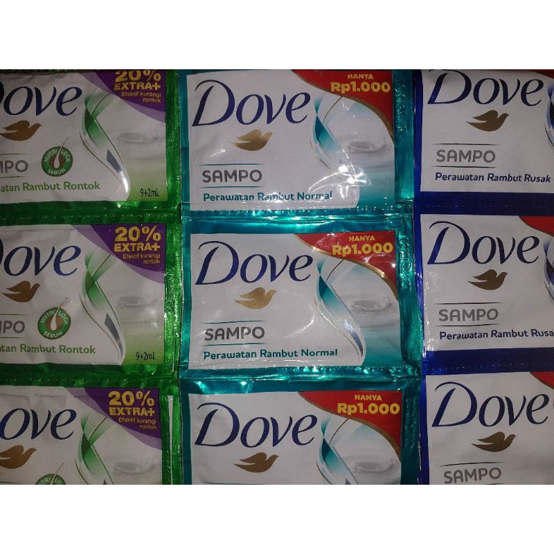 DOVE Shampo renceng perawatan rambut rontok rambut normal rambut rusak