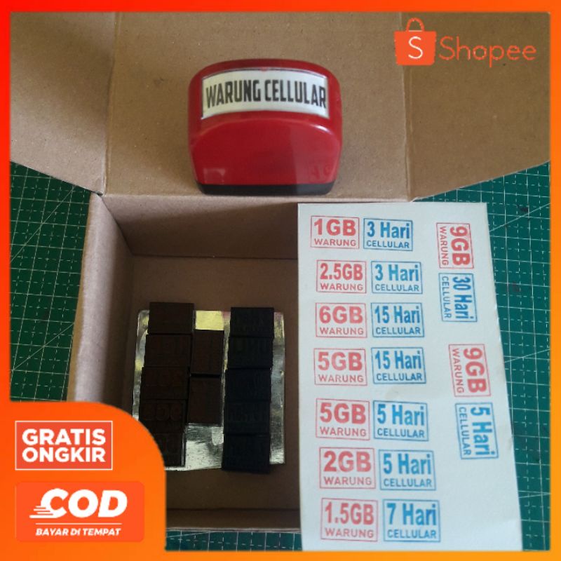 STEMPEL NAMA | VCR KUOTA | KARET STEMPEL | GAGANG STEMPEL WARNA OTOMATIS
