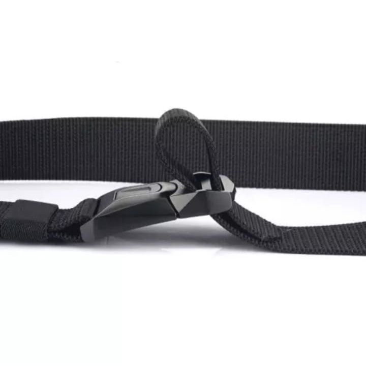 Ikat Pinggang Pria Nylon Kanvas Gesper NYLON Kepala Besi Tactical Belt Sabuk Pria Men Belt