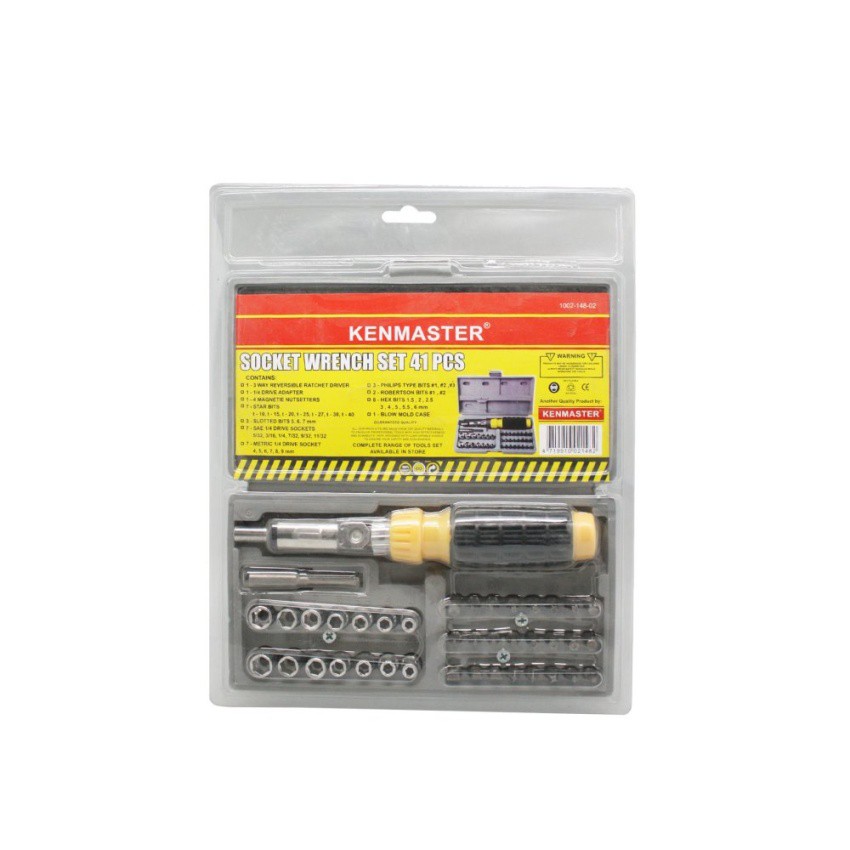 Kenmaster 1 Kenmaster Kunci Sok   41 Pcs