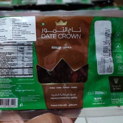 

Promo kurma date crown khalas 250 g Exp November 2023