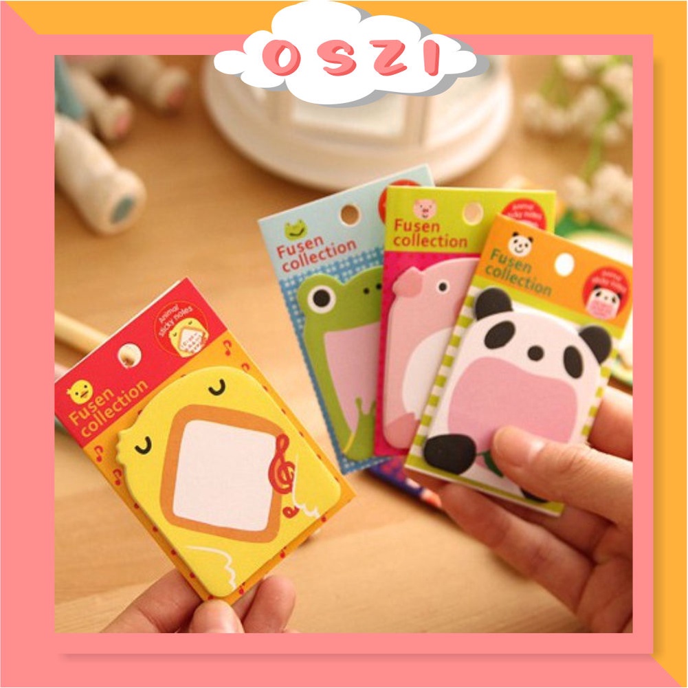 

❄ OSZI ❄ Sticky Notes Motif Binatang Tempelan Kertas Catatan Memo Note Karakter Animal Lucu Unik R457