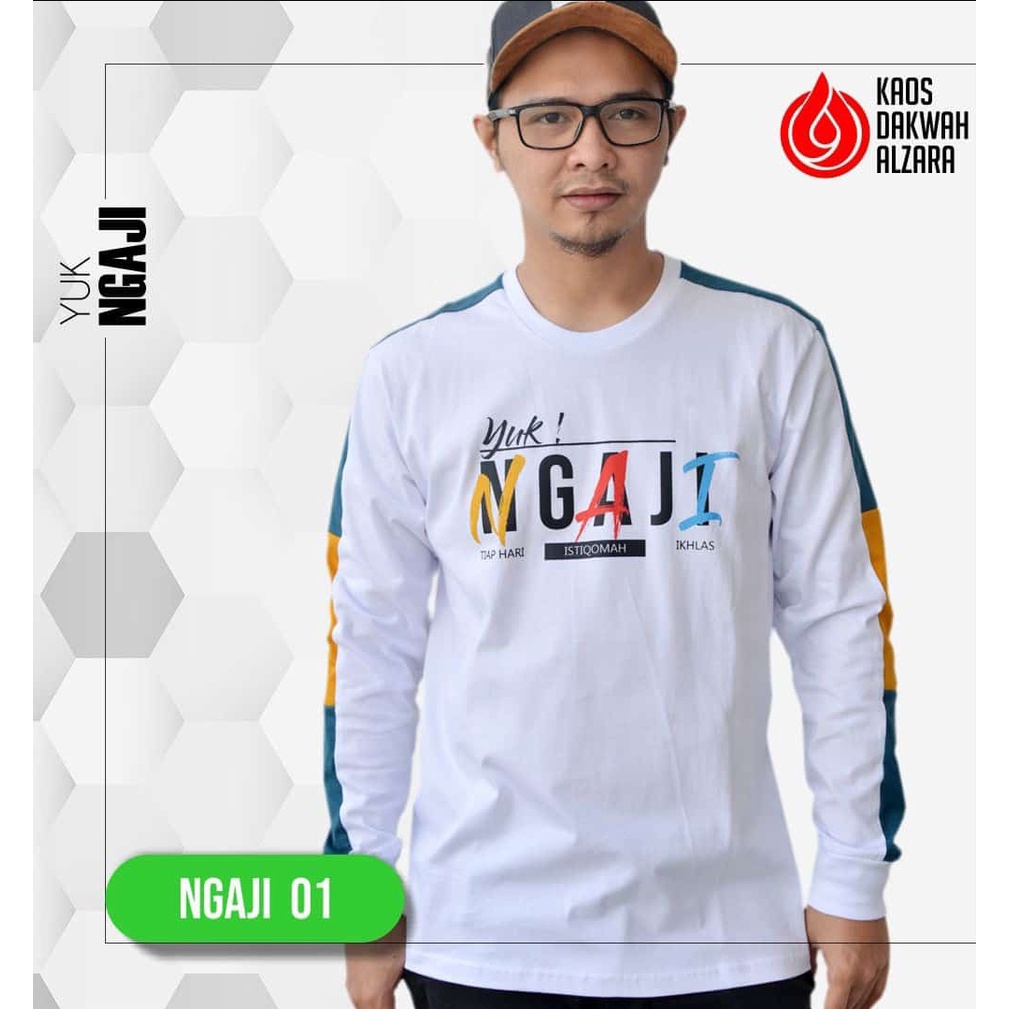 KAOS DAKWAH ISLAMI PRIA ALZARA | BAJU KAOS DAKWAH MUSLIM | YUK NGAJI