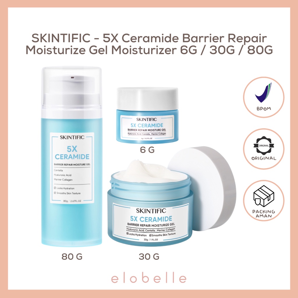 Jual SKINTIFIC 5X Ceramide Barrier Repair Moisturize Gel Moisturizer 6G ...