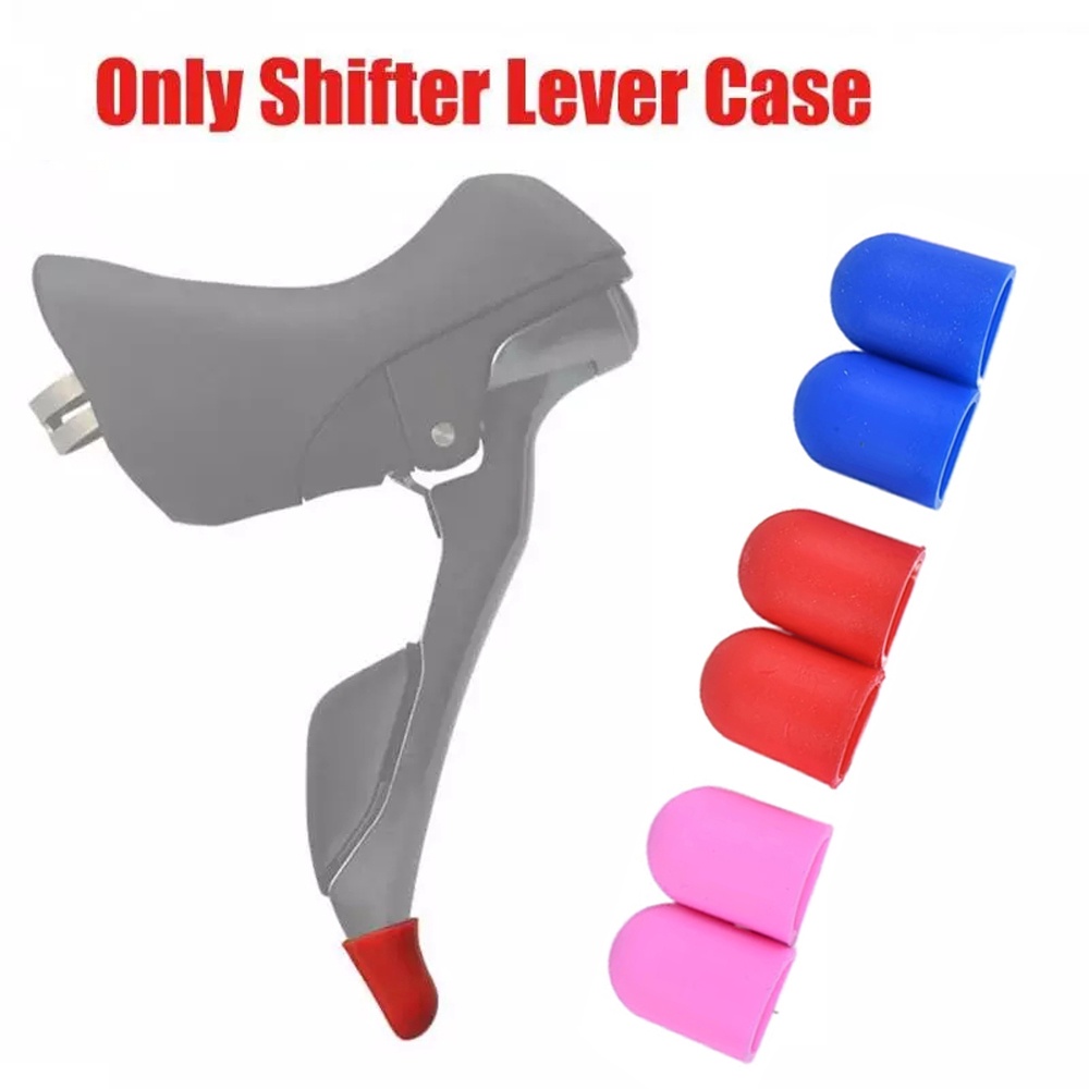 REBUY Bicycle Parts Shifter Lever Case Universal Protective Cover Bicycle Shifter Lever Road Bike Head Sleeve Silicone Anti-scratch Sleeve Cycling Accessories Bicycle Derailleur Brake Lever Protectors/Multicolor