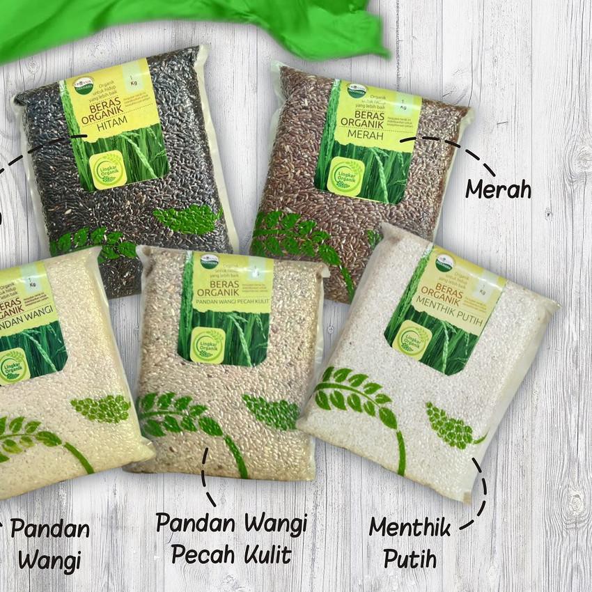 

Hot Sale Lingkar Organik Beras Merah / Beras Pandan Wangi / Beras Hitam / Beras Mix Organik 1 Kg Ter