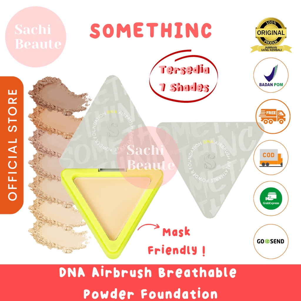 SOMETHINC DNA Airbrush Breathable Powder Foundation - Bedak Padat