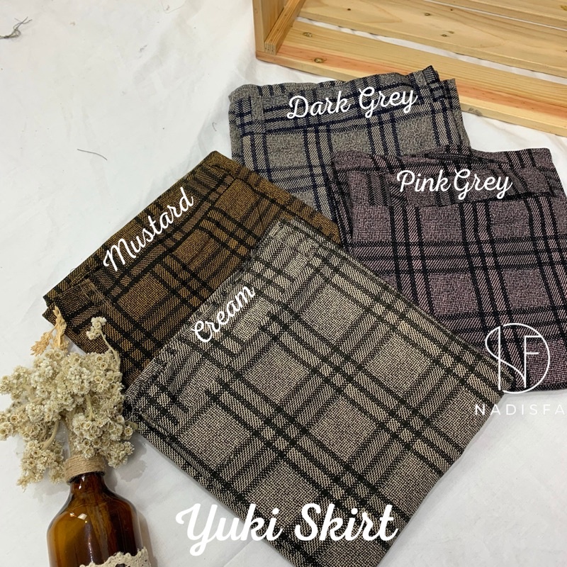 YUKI SKIRT ROK SPAN MOTIF ROK TARTAN