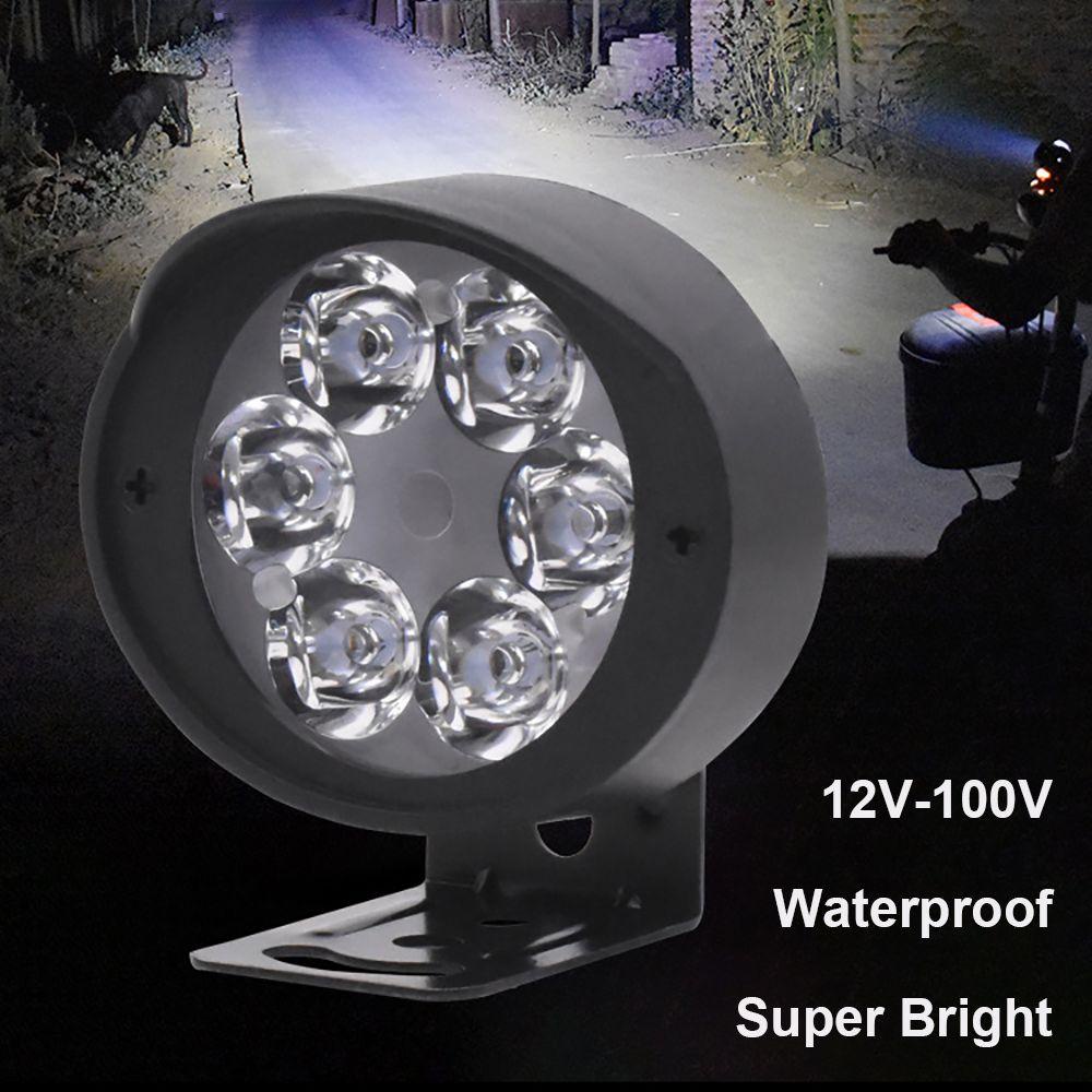 R-FLOWER Senter Kepala Sepeda Listrik Universal Super Terang Bagian Refitting 6lampu LED