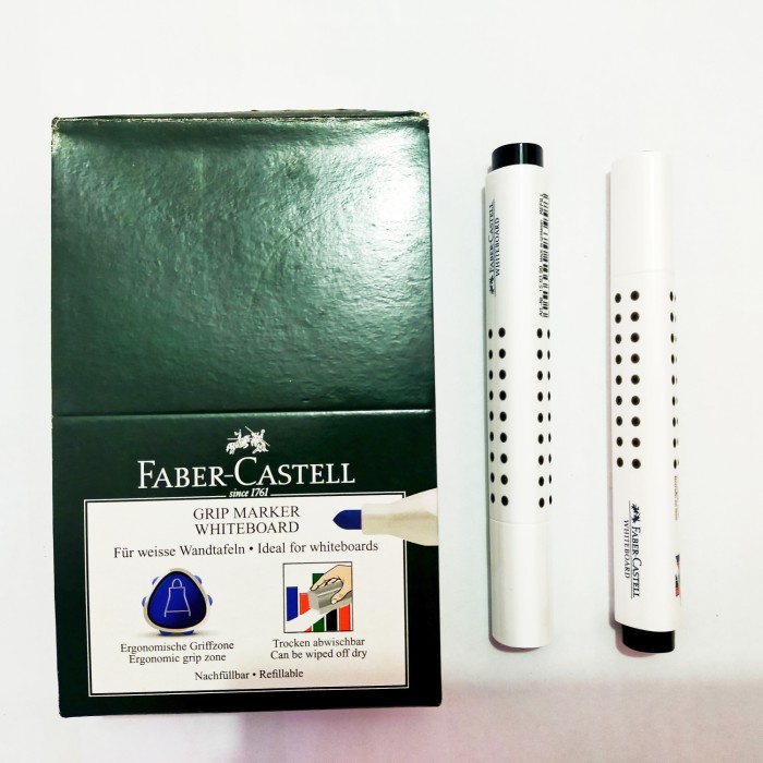 

Cantik Faber - Castell Grip Marker Whiteboard Black Made In Germany Trendi