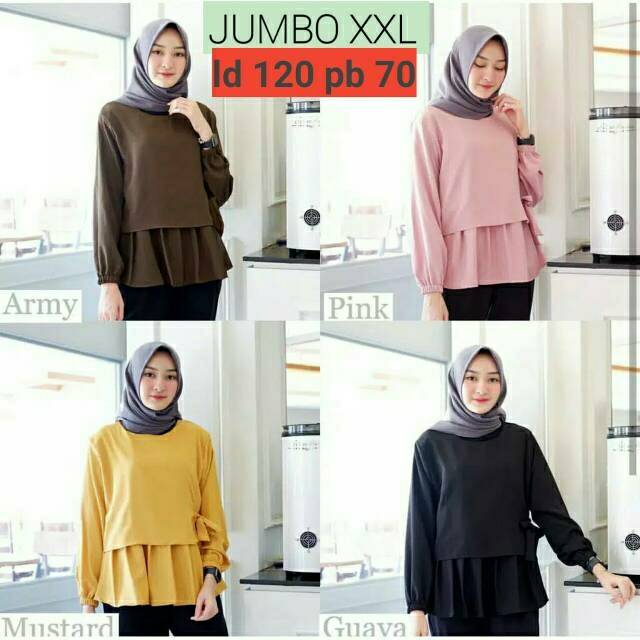 Atasan Jumbo Wanita LD 120 || Blouse Jumbo Murah