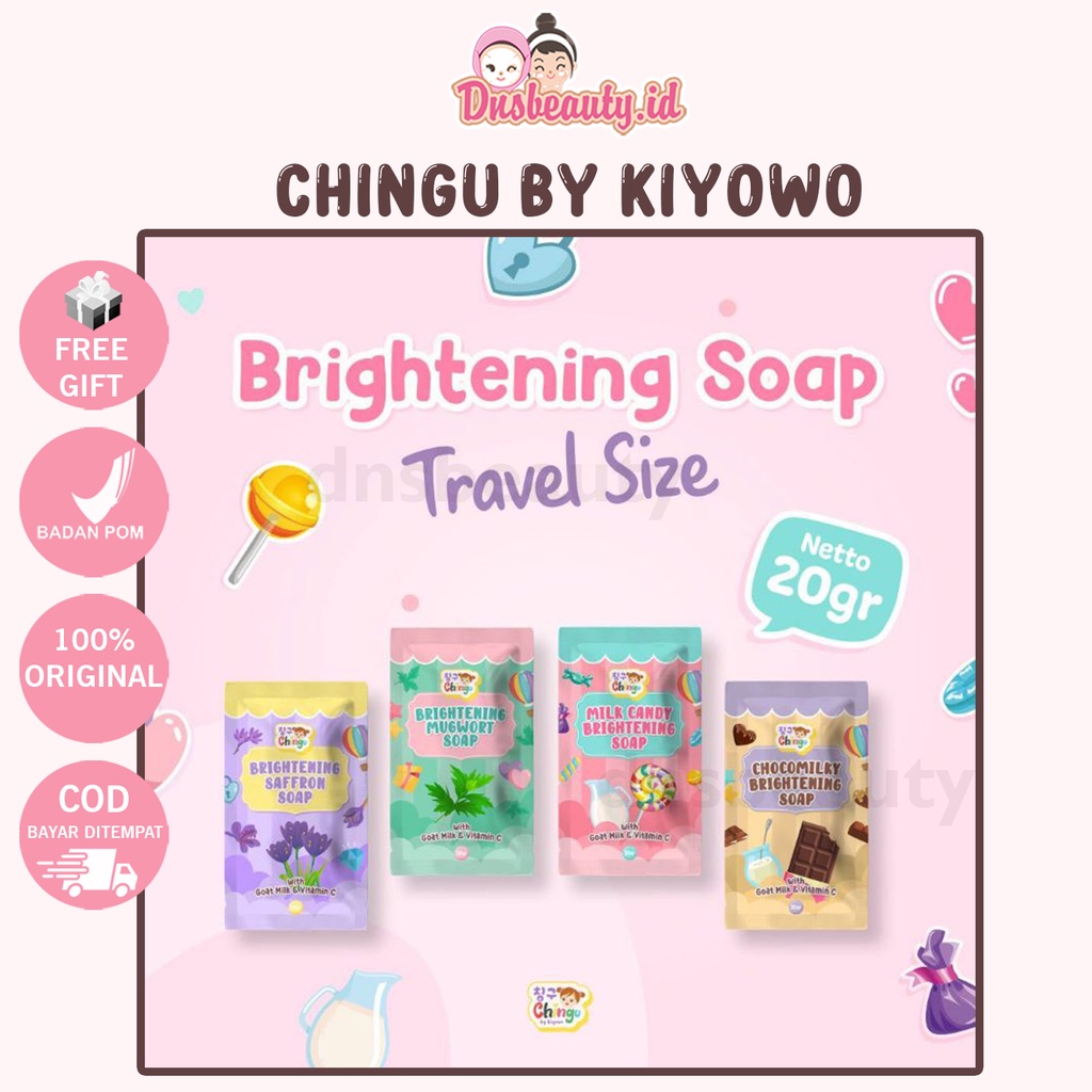 [READY] Brightening Soap chingu by Kiyowo Travel size 20gr /  Sabun Chingu By Kiyowo Sabun Batang Pe