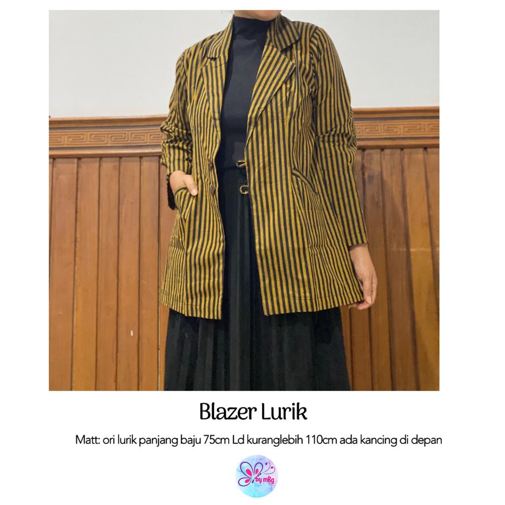 Blazer Batik Lurik Solo by Butik Batik Solo Bahan Batik Lurik kode BLAZER BATIK LURIK