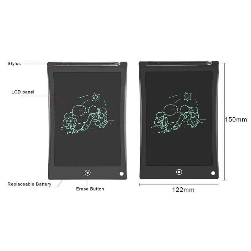 Papan Gambar Digital Monochrome LCD Drawing Graphics Tablet 8.5 Inch