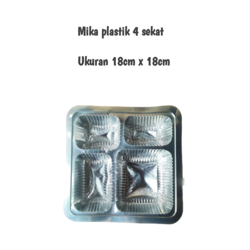 Mika plastik 4 sekat