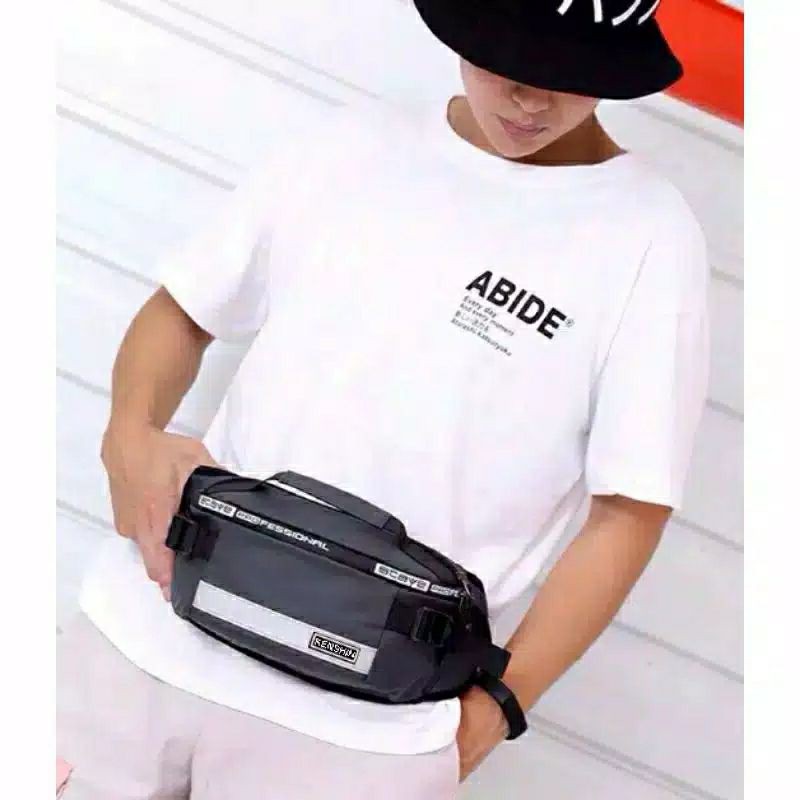 Tas Gaul Pria merek kenshin / Tas Pinggang / westbag / Tas gaul