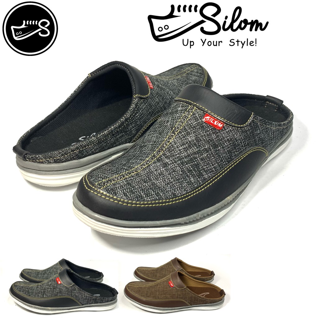 sepatu pria sandal slop Silom B-02  size 39-43!!!