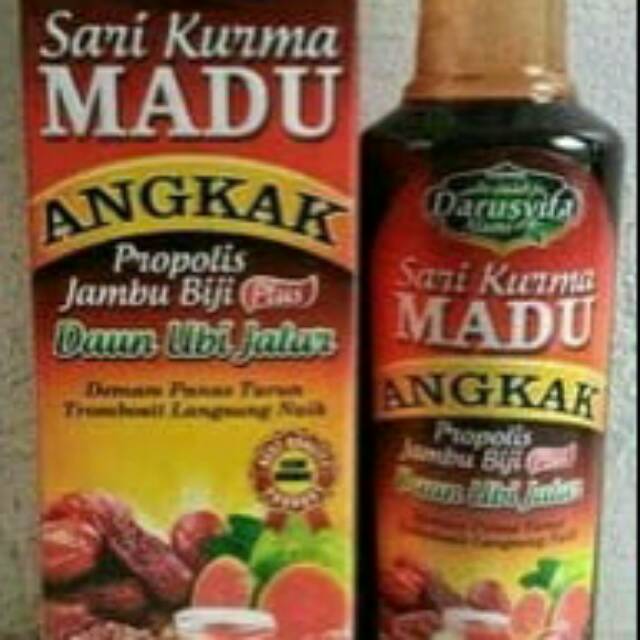 

Sari kurma madu angkak Propolis jambu biji Daun ubi jalar 470 ml