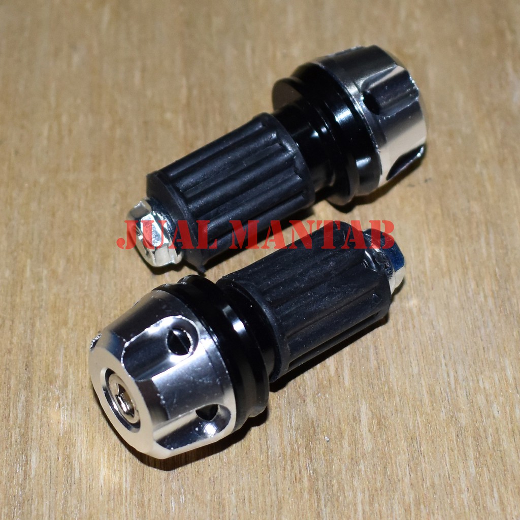 Jalu Stang Motor l Variasi Aksesoris Motor Jalu Setang Atau Bandul Pelindung Stang Motor Bahan Alumunium CNC 2 Tone PNP 6025 BAD Beat l Mio l Vario l Aerox l Vixion l Supra l Dll Universal Murah