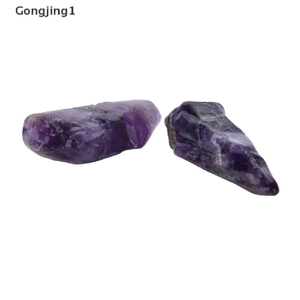 Gongjing1 100g Batu Kristal Amethyst Quartz Warna Ungu Untuk Dekorasi