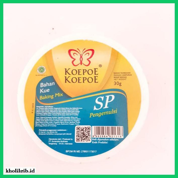 

Redwop-Gnikab- Pengemulsi (Sp) Baking Mix Koepoe Koepoe - 30 -Hallall.