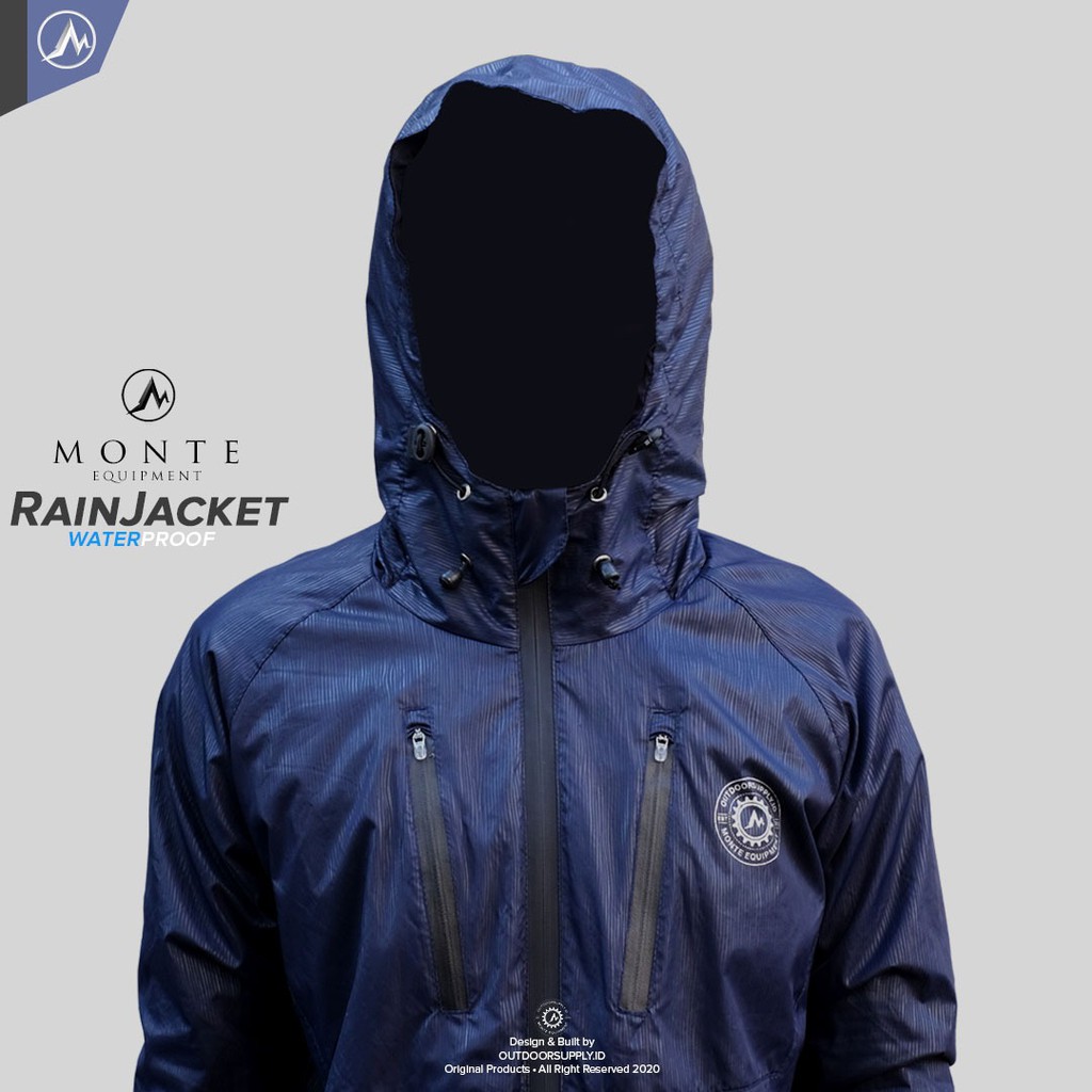MONTE EQUIPMENT RAIN JACKET - NAVY | windbreaker | jacket running | windstopper | ultralight