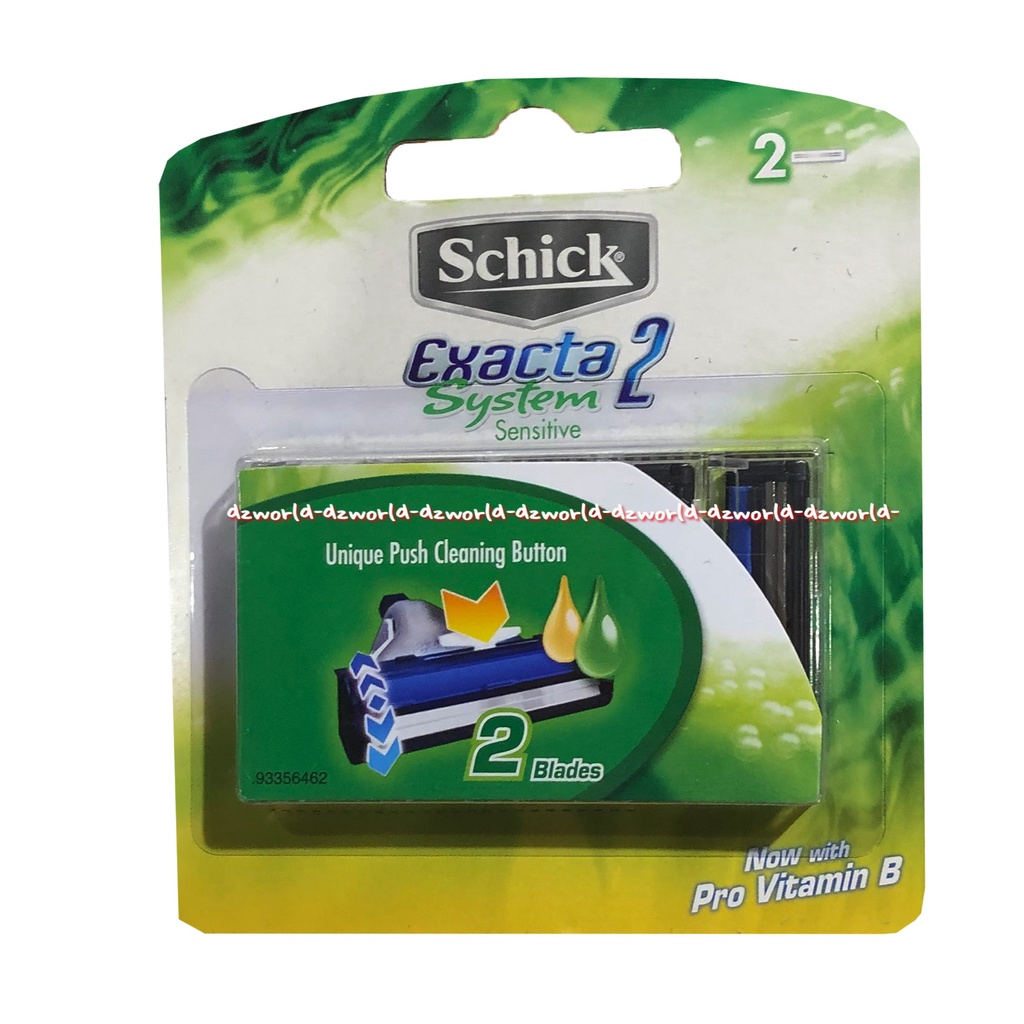 Schick Exacta 2 System Sensitive Refill Pisau Cukur Shik Shick Isi Ulang Refil Sensitif