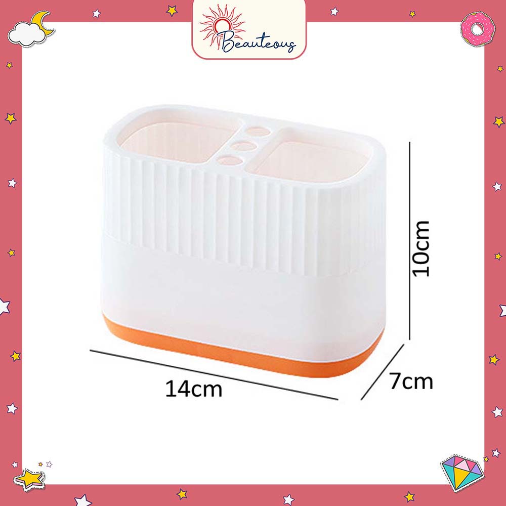 Rotating Pen Holder Kotak Pensil Brush Alat Make Up Estetik Desktop Organizer Stationary Serbaguna Free Stiker