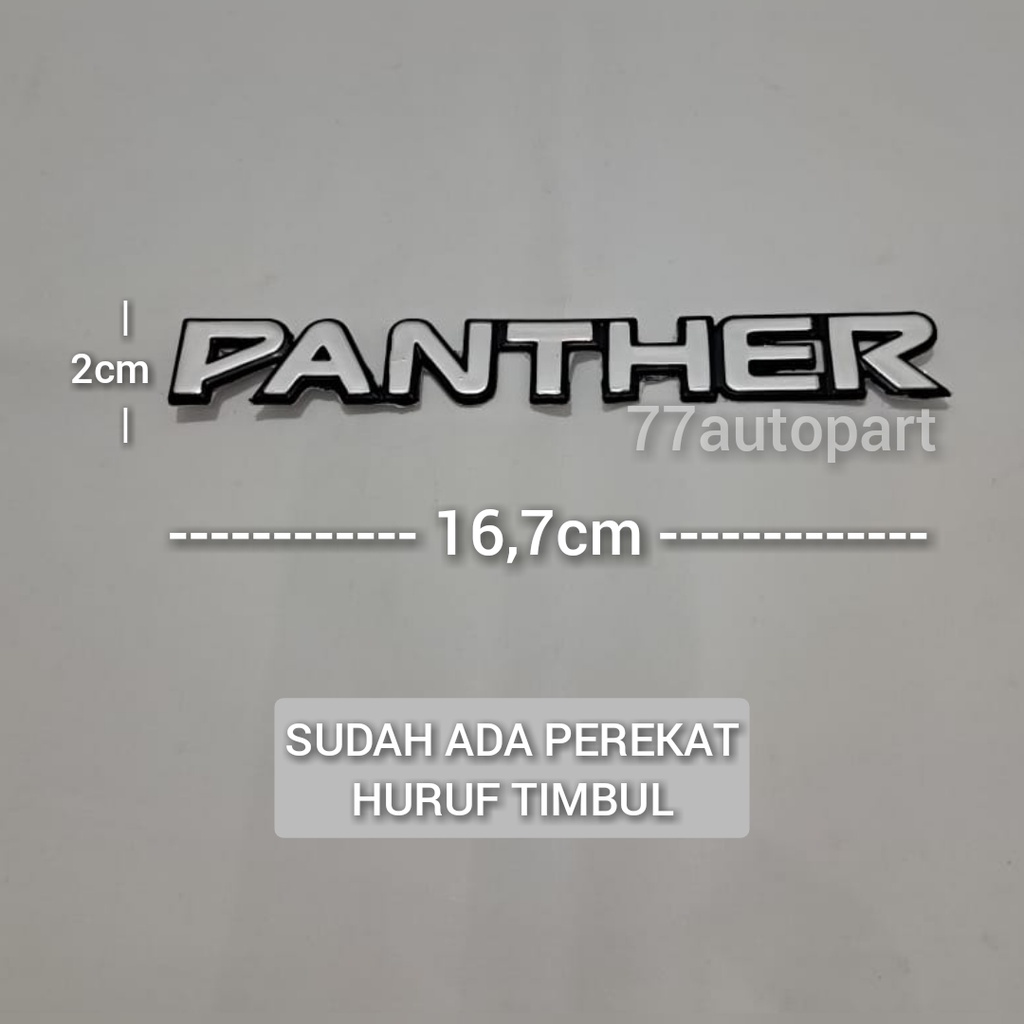 emblem logo mobil tulisan panther old