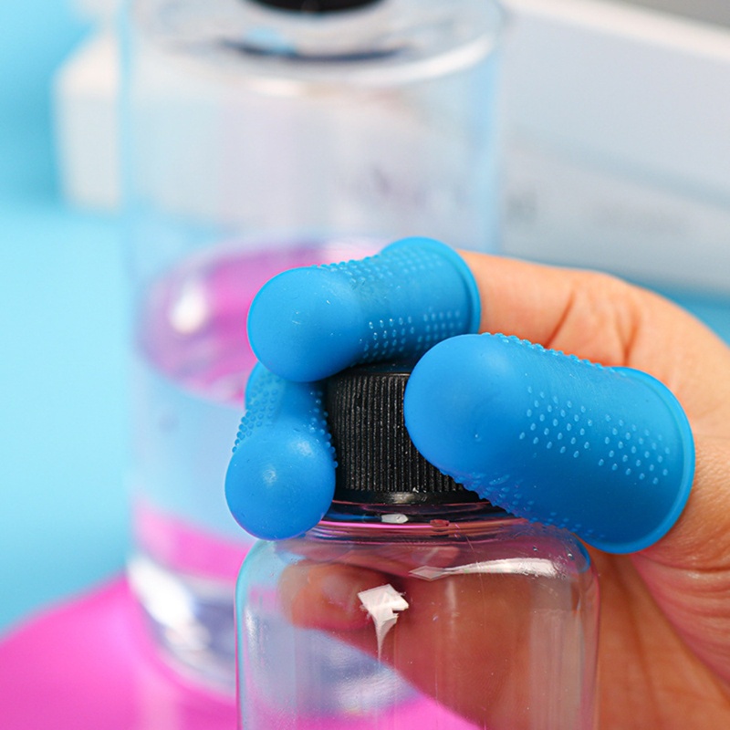 Siy Sarung Jari Tangan Silikon Breathable Anti Slip Ukuran S / M / L / Xl / Xxl Untuk Membuat Perhiasan Handmade Diy