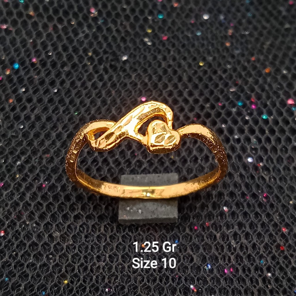 New Cincin Emas 17K - 1.25 gr Kadar 750 - 1456