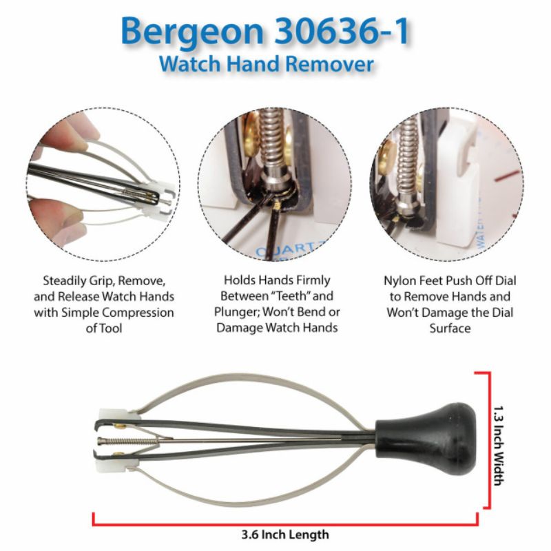 Bergeon #1 Watch Tool Presto Hand Remover 30636-1