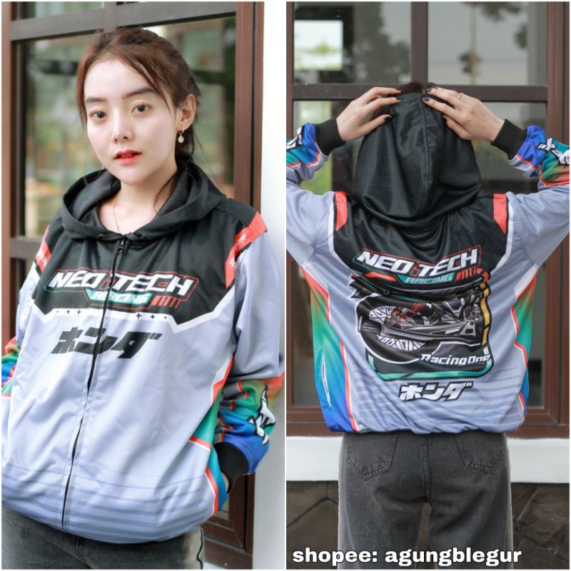 jaket gl indonesia glmax pro neotech series / jaket racing full printing