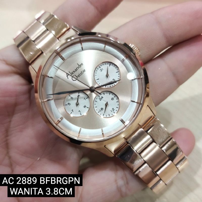 Alexandre Christie Wanita AC2889 Rosegold Original