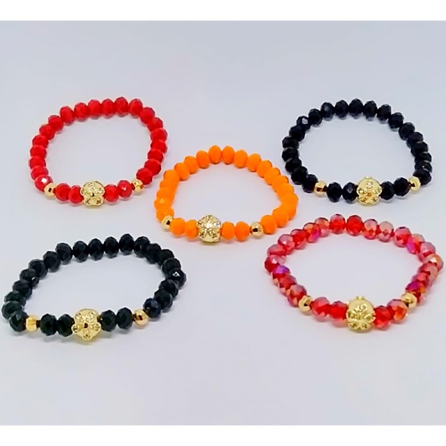 Gelang tangan wanita //gelang kristal lapis emas // perhiasan // fasion wanita//gelang