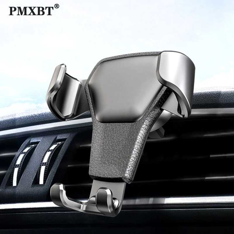 PMXBT Car Holder Smartphone Leather Gravity Bracket Air Vent - OU25