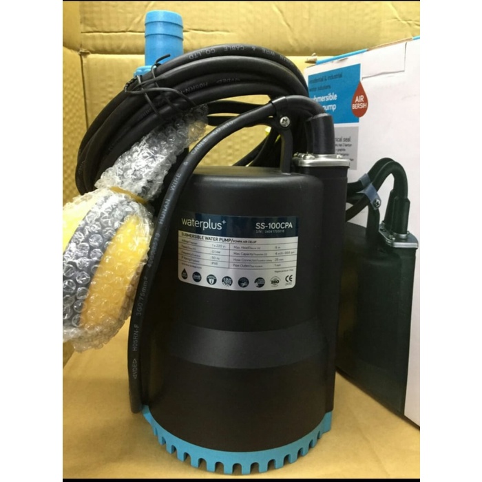 Pompa Celup Kolam Ikan Waterplus SS-100CPA 100Watt Otomatis Bergaransi