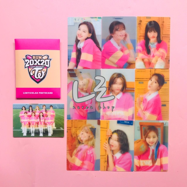 TWICE - RUN 20x20 Twice University (Lenticular Photocard)