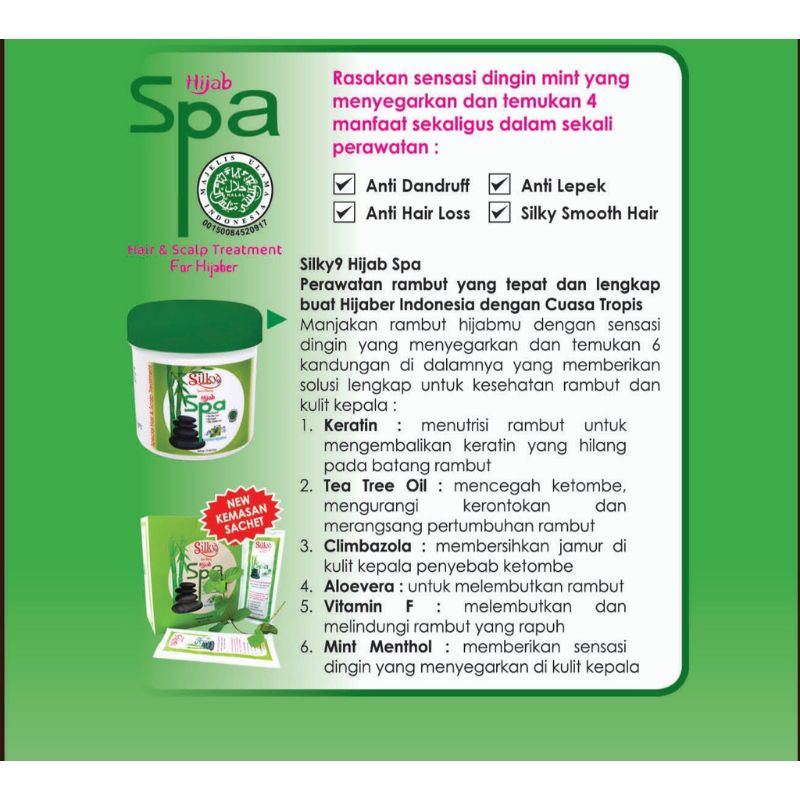 Silky 9 Hijab Spa 500 gram