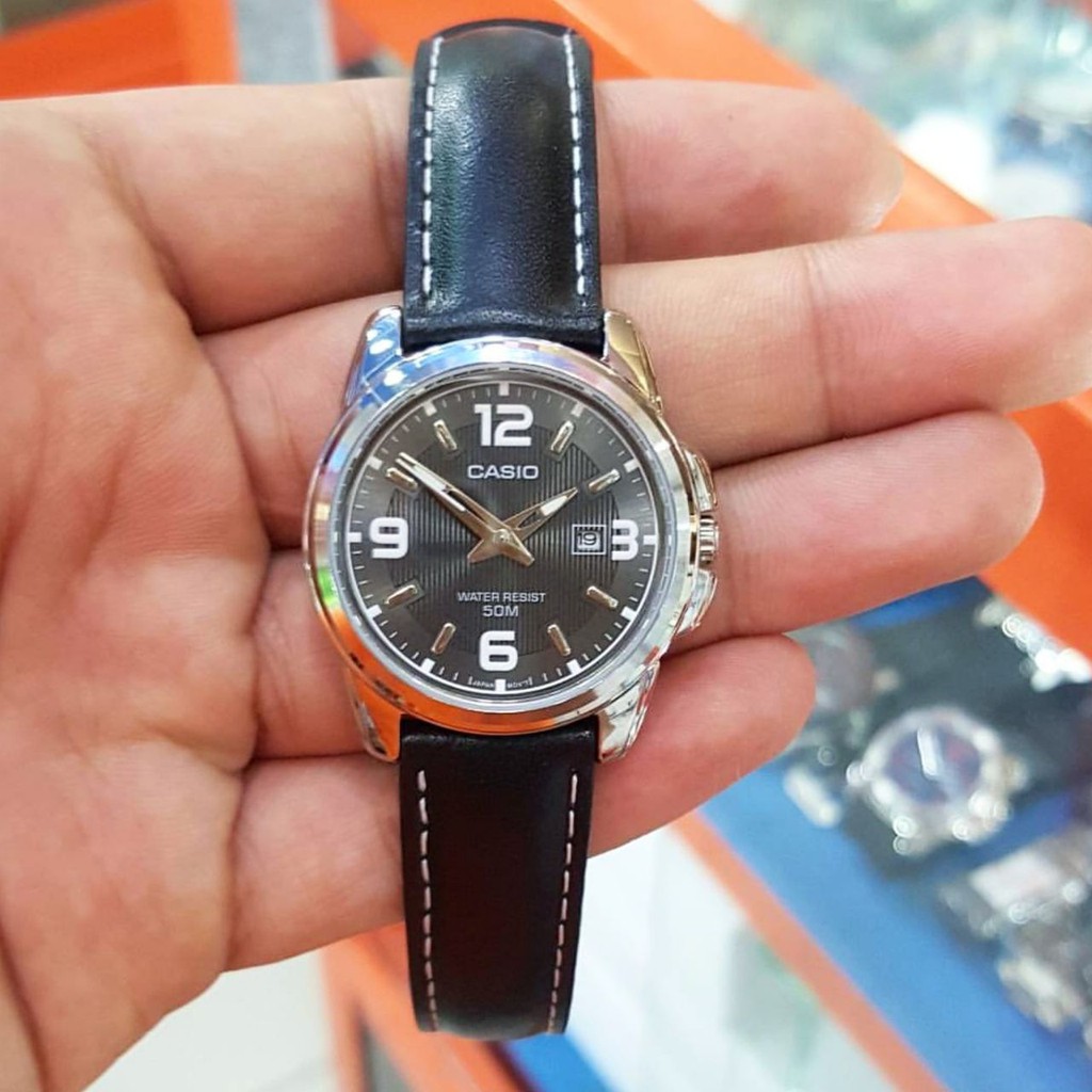 Casio LTP-1314 Original Stainless Leather Wanita