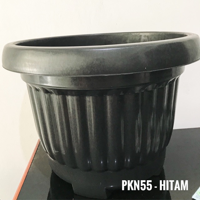 Pot Tanaman | Pot Plastik | Pot Kembang | Pot Bunga | Pot Besar | Pot Jumbo - PKN55 Hitam