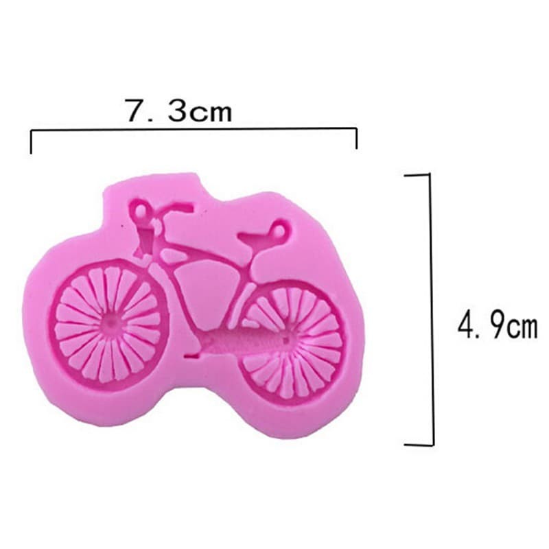 3D Silicone Mold Fondant Cake Decorate - Bicycle