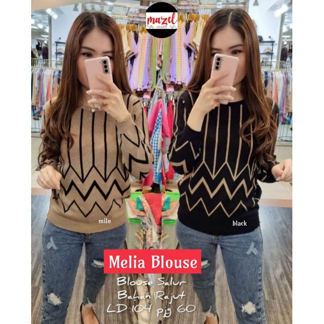 MELIA BLOUSE RAJUT IMPORT KNIT