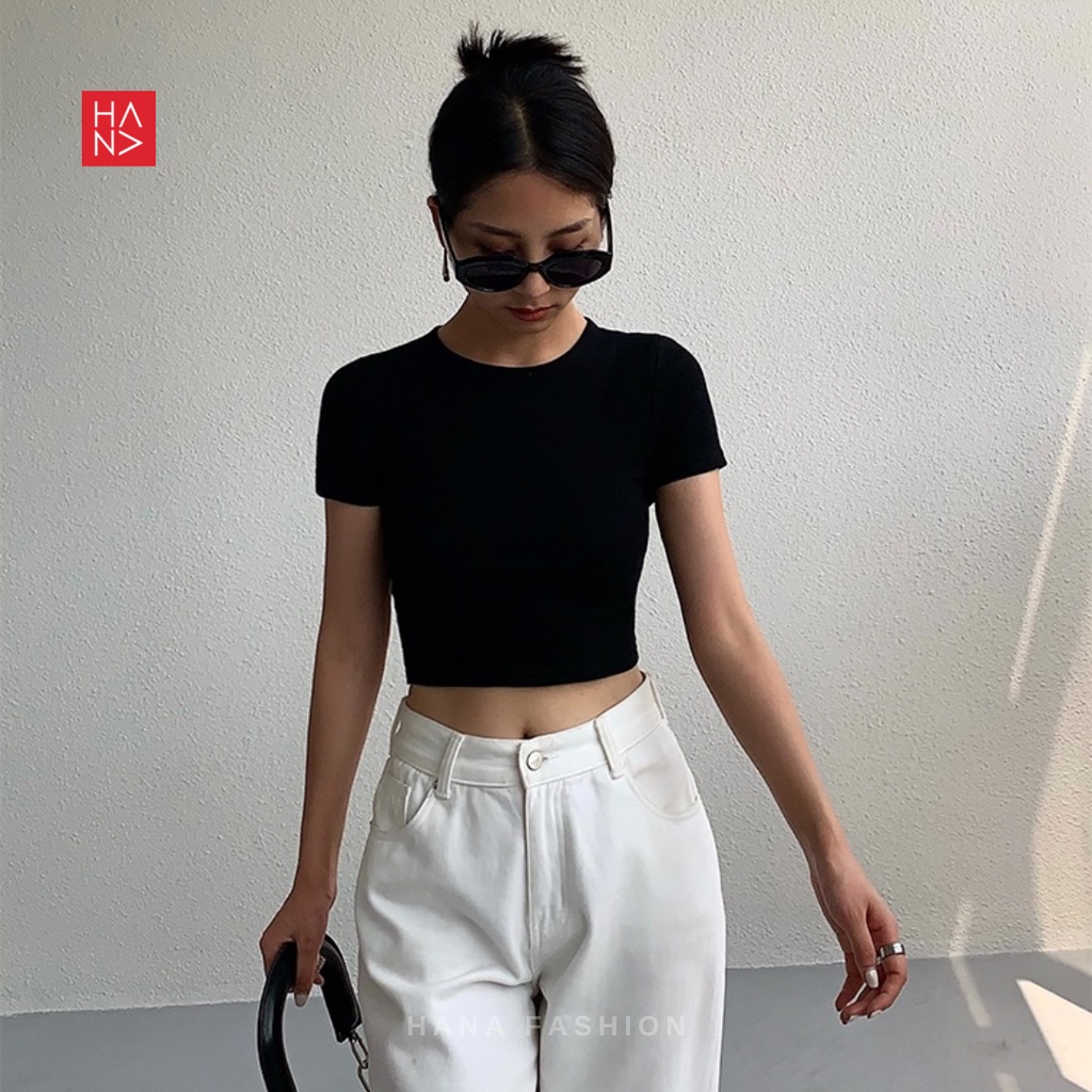 Hana Fashion - Naoi Backless Crop Top Korean Style / Atasan Wanita Kekinian - TS480