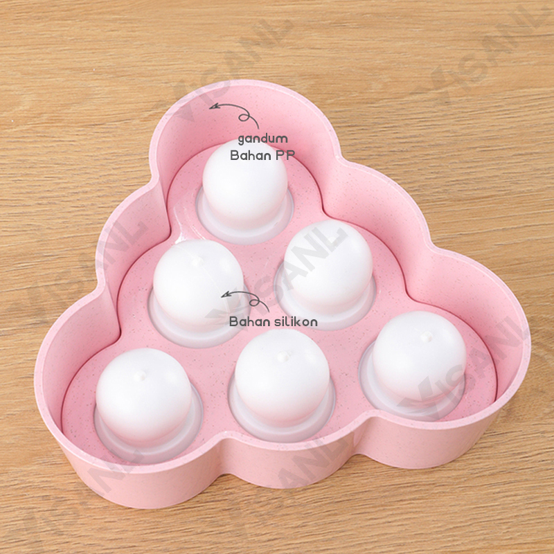 CETAKAN ICE CREAM SILICONE PUDDING JELLY / CETAKAN ES KRIM SILIKON  6 slot es loli diy