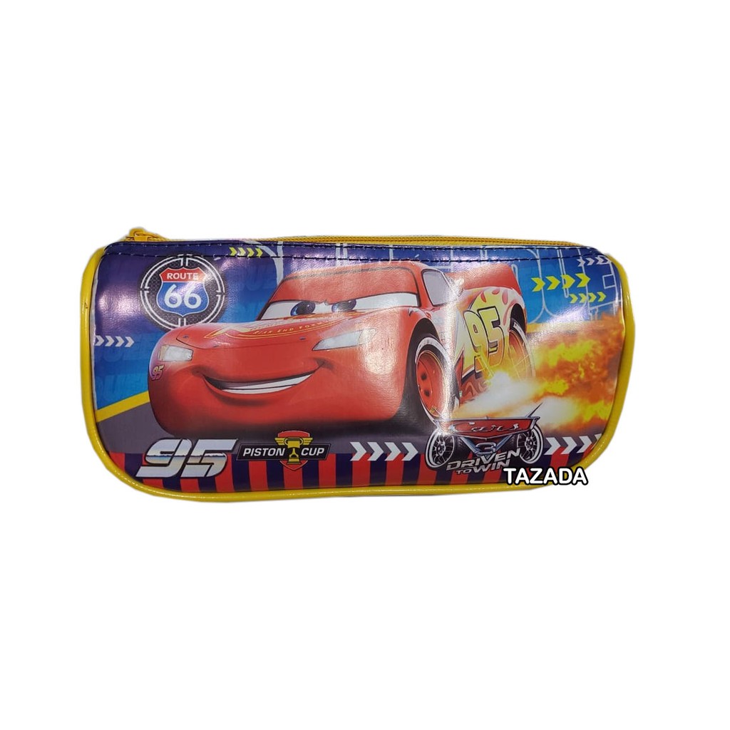 BEST SELLER!! Tempat Pensil Karakter Bahan Tebal Batman Spiderman dll (Boys Series)-CARS