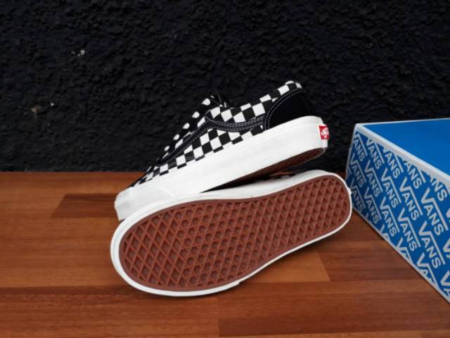 VANS OLD SKOOL MODERICA BLACK WHITE CHECKERBOARD UNISEX WAFFLE ICC PREMIUM BNIB MADE IN CHINA